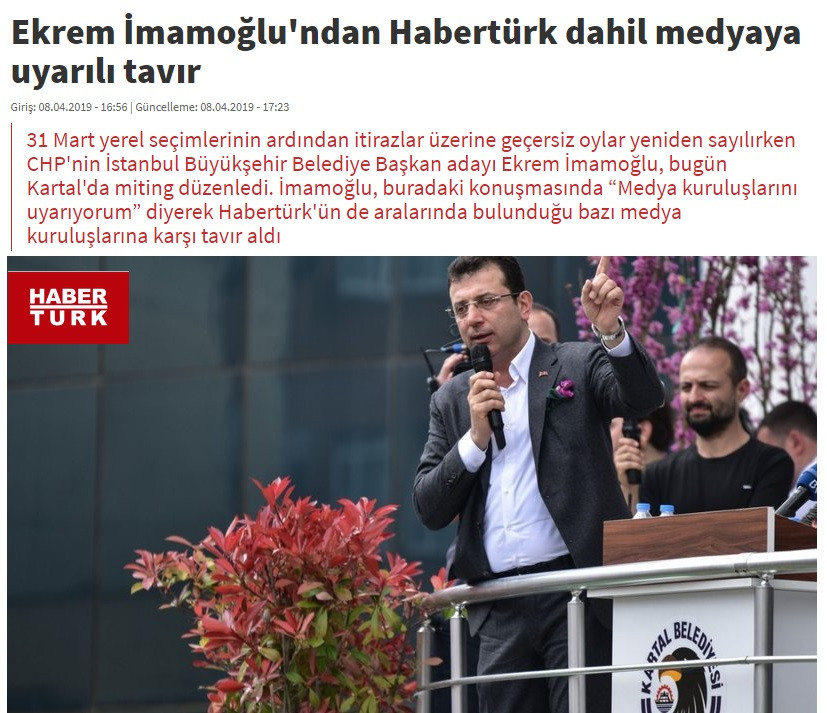 Demirören'in Hürriyet ve CNN Türk'ü, Ciner'in Habertürk'ü İmamoğlu'na tavır aldı, NTV topa girmedi - Resim: 2