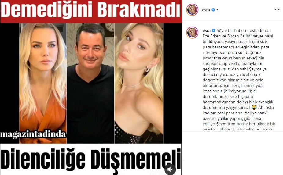 Herkes Acun’dan para isteyen Şeyma’yı suçlarken en büyük destek Ciciş Esra’dan geldi - Resim: 1