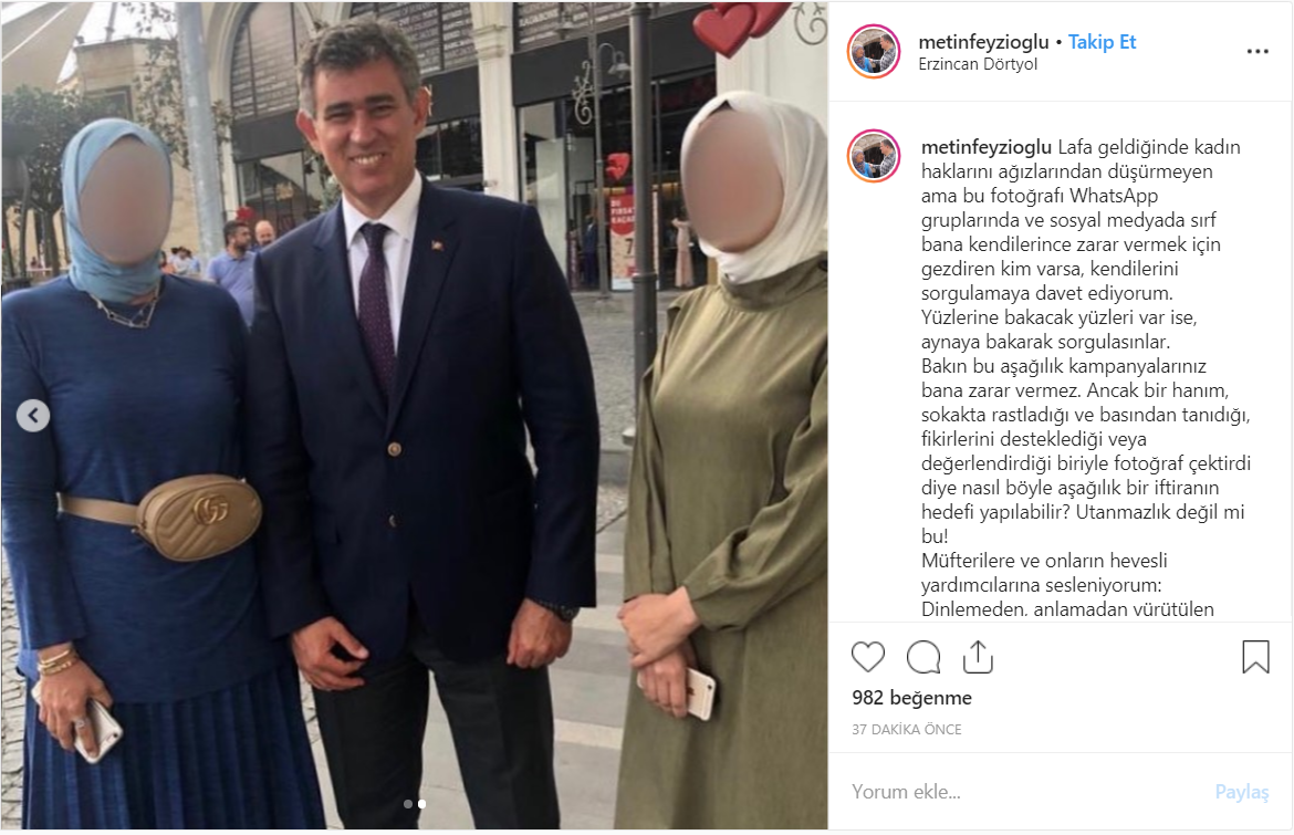 Metin Feyzioğlu, eşi türbana girdi diye paylaşılan fotoğrafa sert tepki gösterdi - Resim: 2