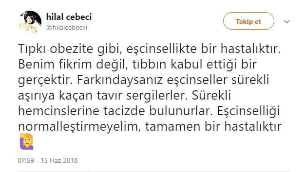 Hilal Cebeci'den olay sözler: Eşcinsellik tıpkı obezite gibi hastalıktır - Resim: 2