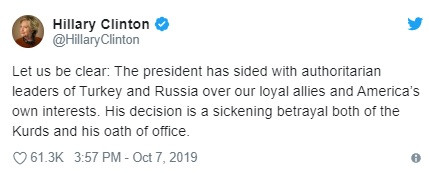 Hillary Clinton: Trump Türkiye ve Rusya'nın otoriter liderleriyle saf tuttu - Resim: 1