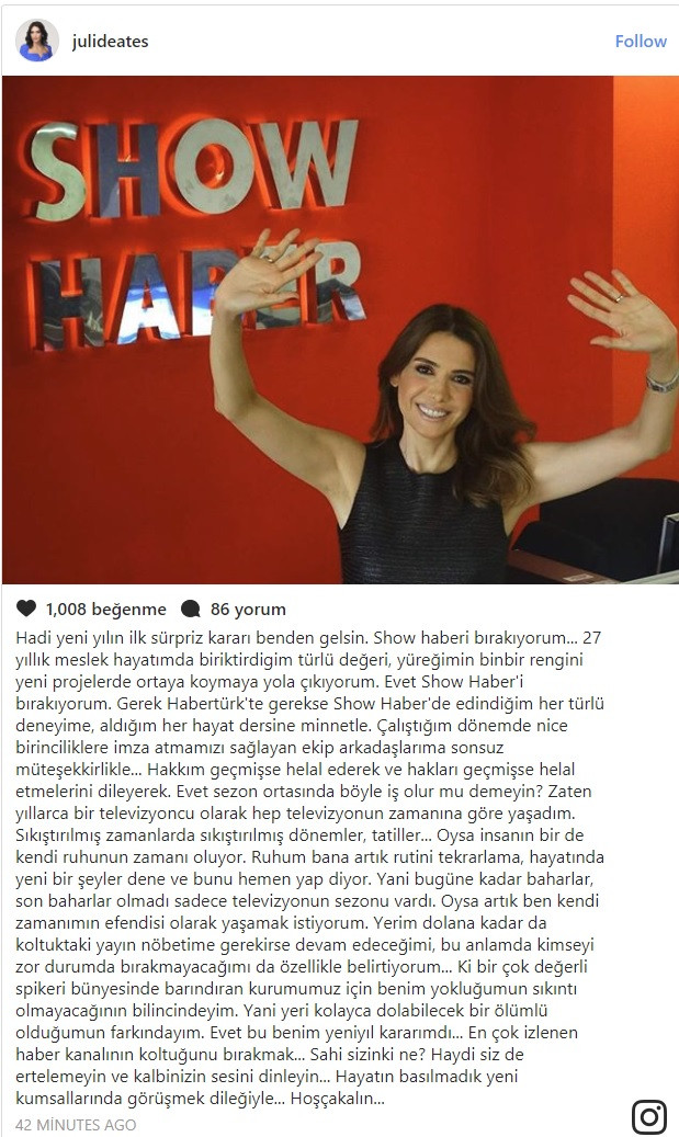 Show TV'de deprem... Jülide Ateş istifa etti - Resim: 2