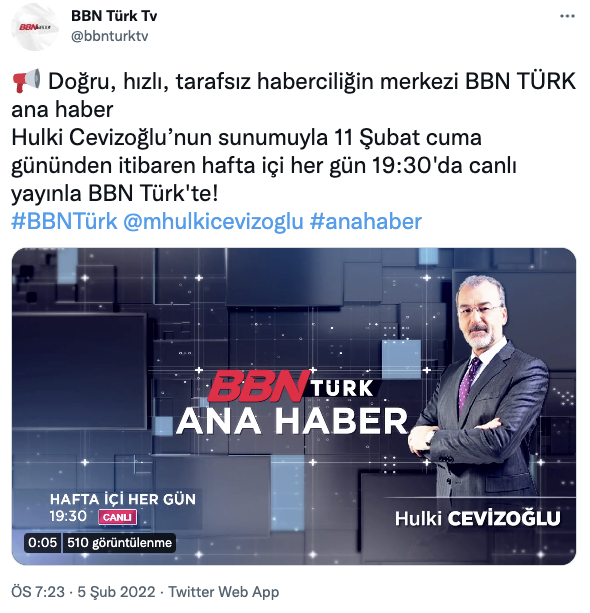 Hulki Cevizoğlu Ana Haber Sunacak - Resim: 1