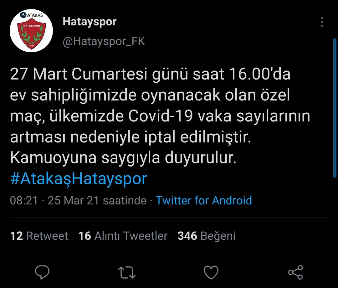 Hatayspor'un Fenerbahçe'yle Oynayacağı Stad Açılış Maçı İptal Oldu - Resim: 1