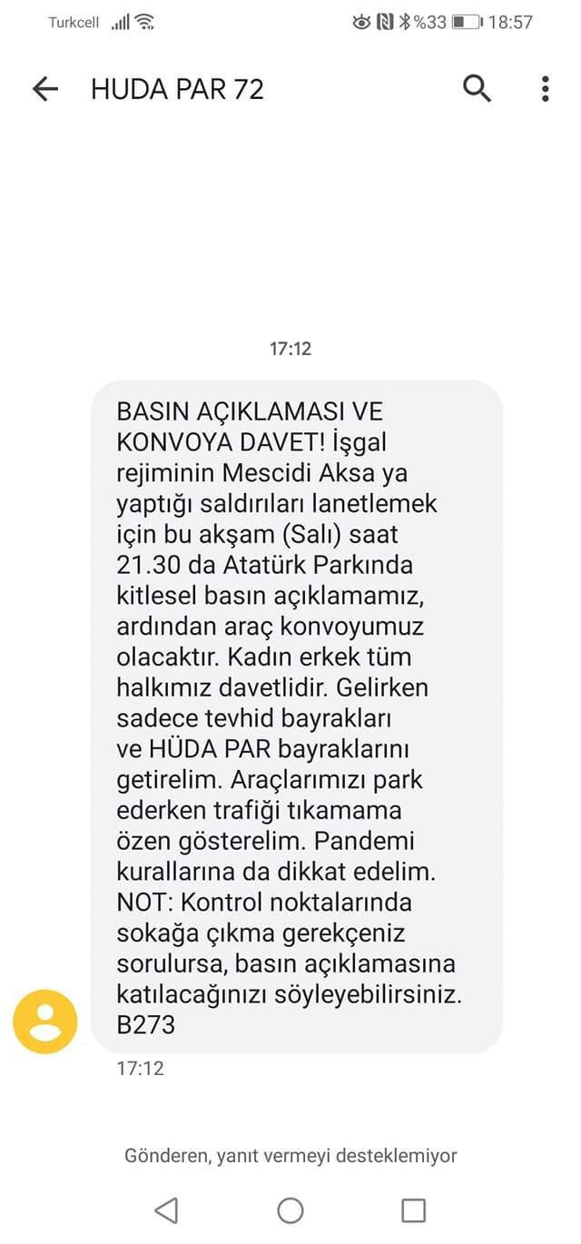 HÜDA-PAR Halkı Sokağa Çağırdı: Sadece Parti ve Tevhid Bayrağı Getirin - Resim: 1