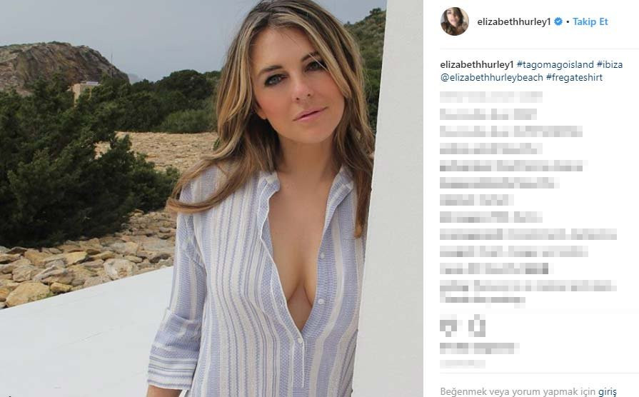 Elizabeth Hurley cesur paylaşımlara devam ediyor! - Resim: 1