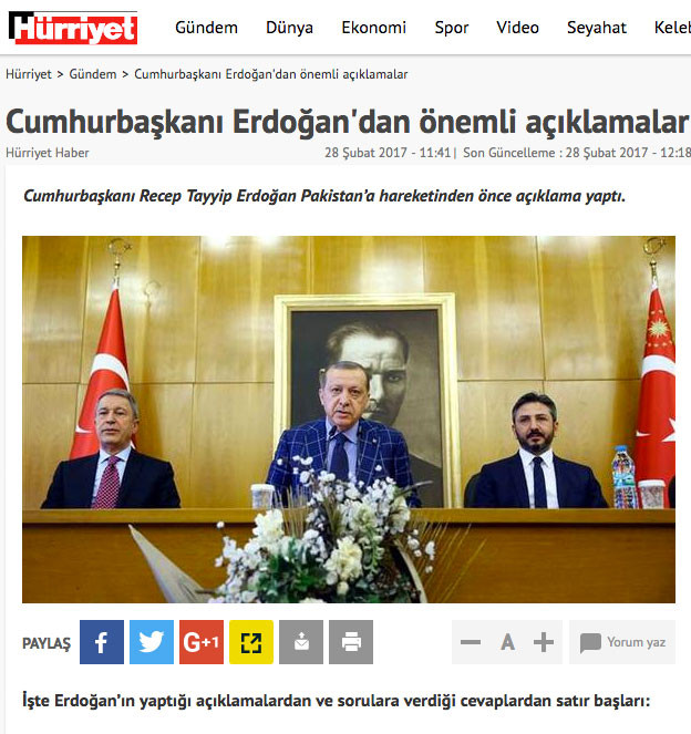 Erdoğan ve TSK saydırdı Hürriyet bakın haberi nasıl verdi? - Resim: 2