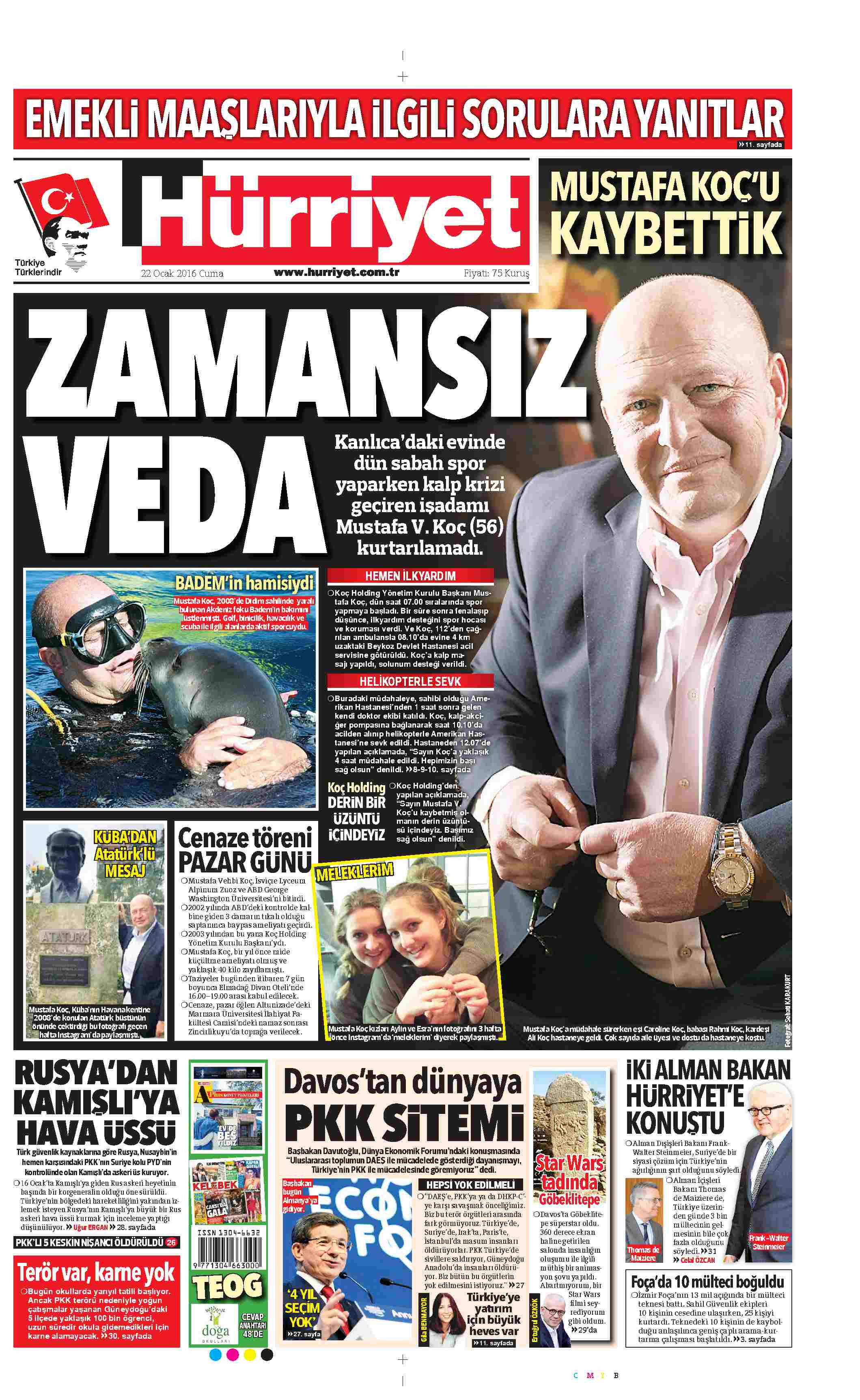 Hürriyet Erdoğan Demirören'in vefatına siyah yas logosuyla 5 sayfa ayırdı - Resim: 7