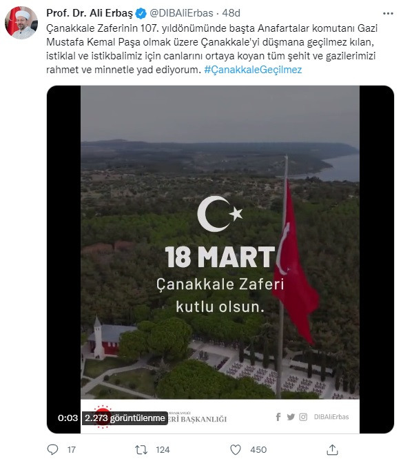 DİYANET ŞAŞIRTMADI: Çanakkale Hutbesinde Atatürk'ü Anmadı - Resim: 1