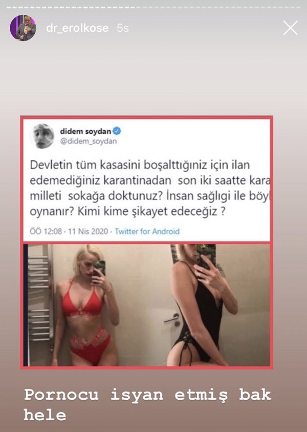 Erol Köse'den Didem Soydan'a: Pornocu.. - Resim: 1