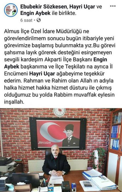 İHH temsilcisi müdür oldu, AKP’lilere teşekkür etti! - Resim: 1