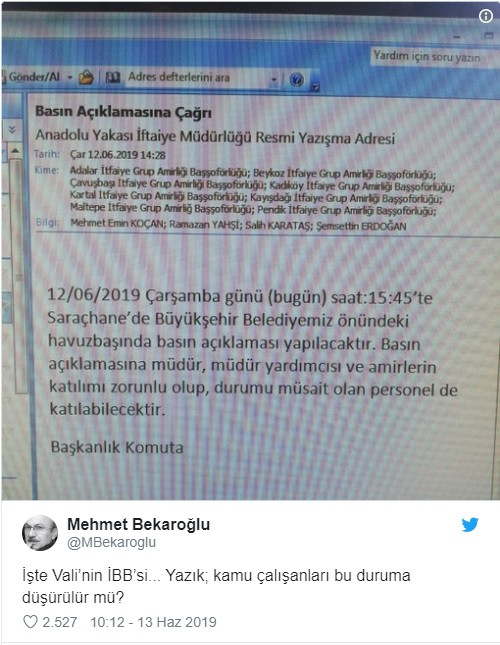 İmamoğlu karşıtı açıklamayı Vali mi yaptırdı? - Resim: 1
