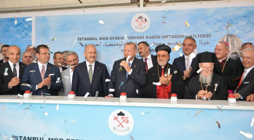 İmamoğlu ve Erdoğan temel atma törenine katıldı - Resim: 1