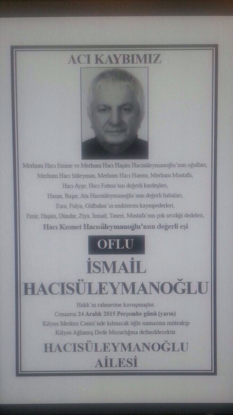 Oflu İsmail hayatını kaybetti! Son kabadayıydı... - Resim: 1