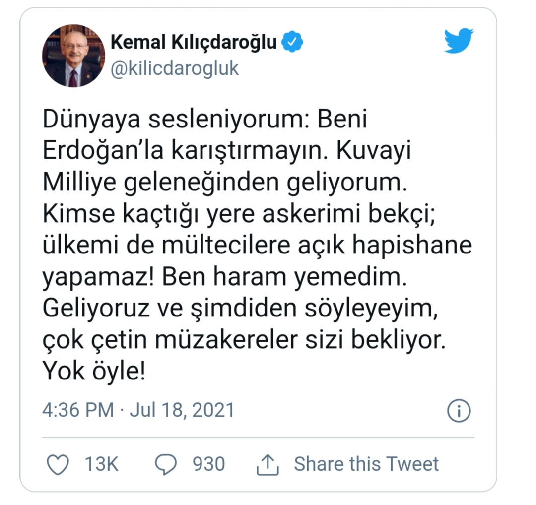 Kılıçdaroğlu: Beni Erdoğan'la Karıştırmayın - Resim: 1