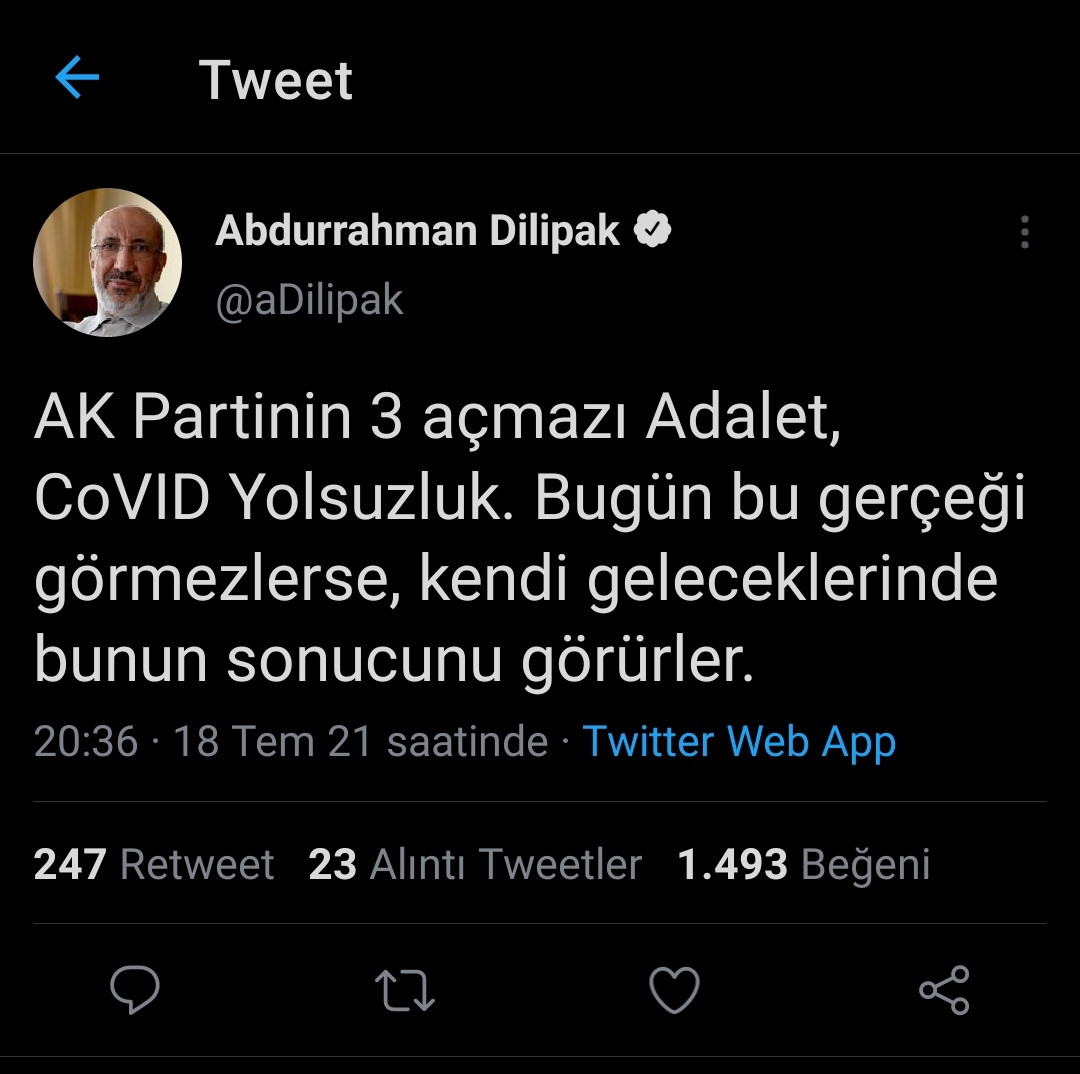 Dilipak AKP'nin 3 Açmazını Sıraladı: Adalet, Covid, Yolsuzluk - Resim: 1