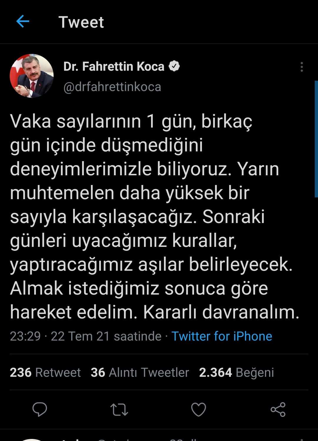 Bakan Koca'dan Korkutan Açıklama: Yarın Daha Yüksek Bir Sayıyla Karşılaşacağız - Resim: 1