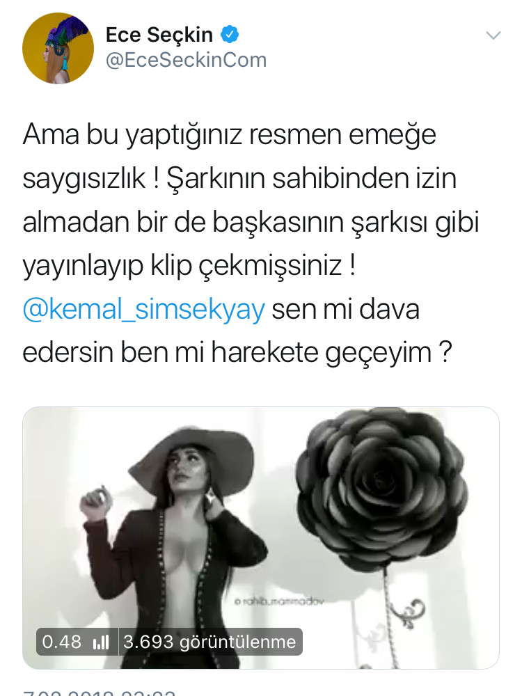Ece Seçkin'den Azeri şarkıcı Afaq Aslan'a şarkımı çaldın suçlaması - Resim: 1