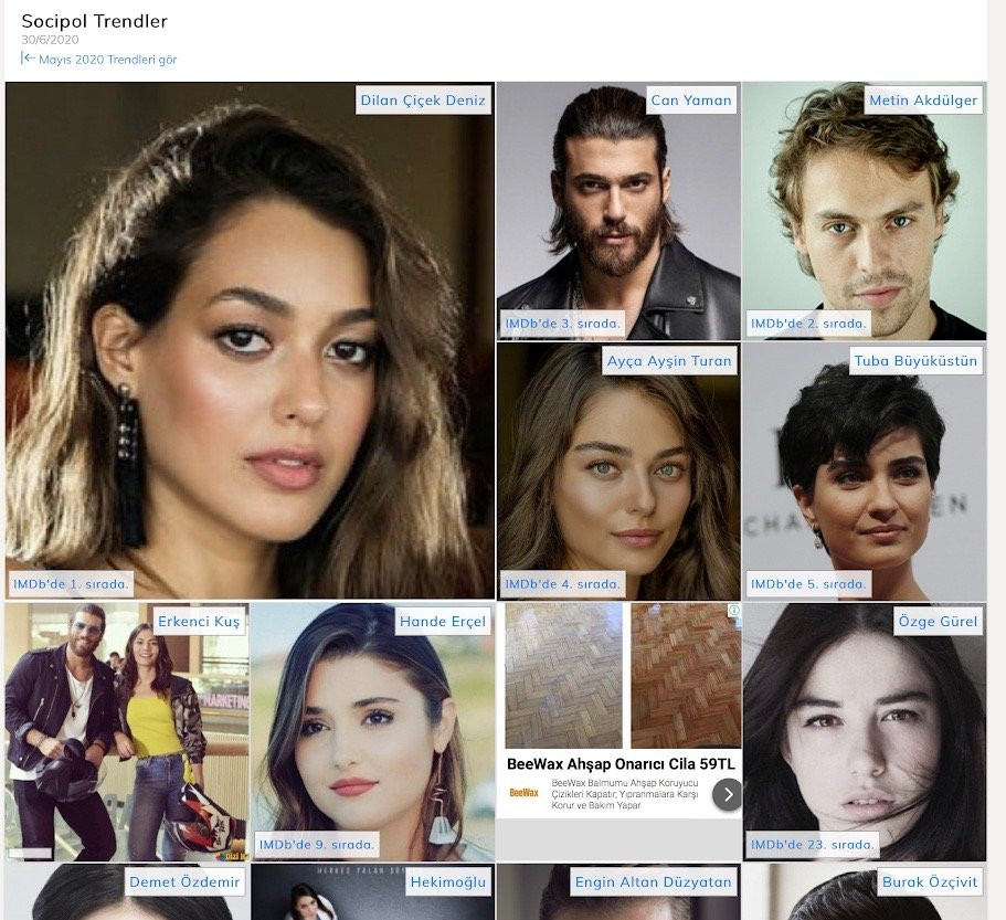 Dilan Çiçek Deniz, IMDB'de birinci sırada! - Resim: 1