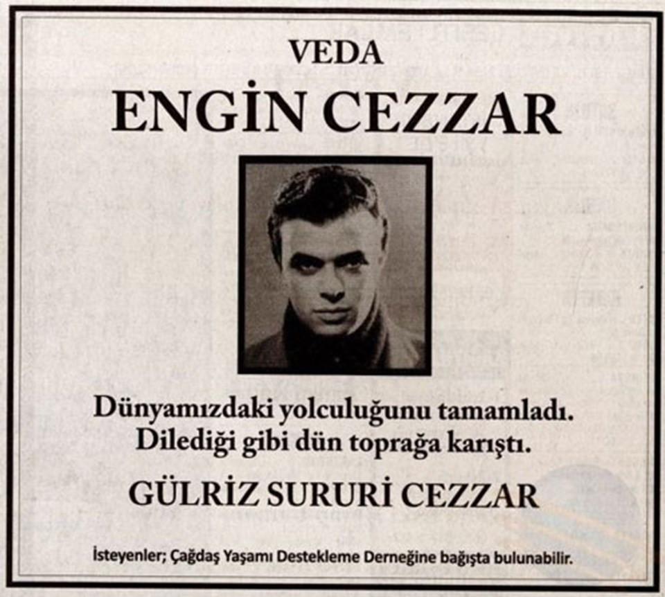 Gülriz Sururi'den Engin Cezzar'a veda - Resim: 1