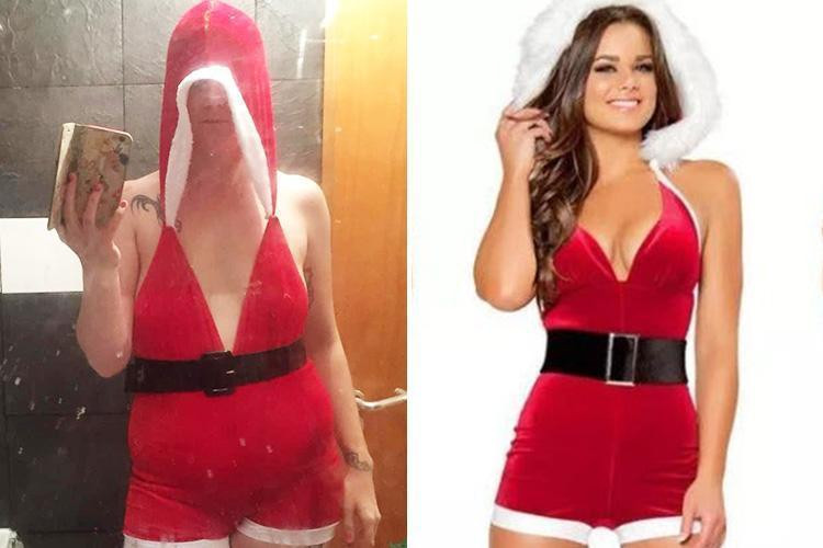 İnternetten aldığı Noel Anne kıyafeti gelince şok oldu - Resim: 1