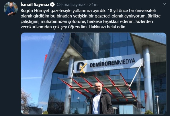 Hürriyet İsmail Saymaz'ı daha fazla taşıyamadı! Yolunu ayırdı - Resim: 1