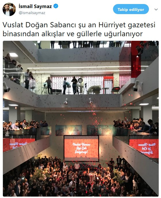 Vuslat Doğan Sabancı, Hürriyet'ten gül yağmuruyla uğurlandı - Resim: 1