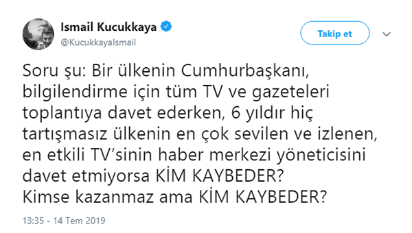 İsmail Küçükkaya'dan Cumhurbaşkanı Erdoğan'a FOX TV tepkisi - Resim: 1