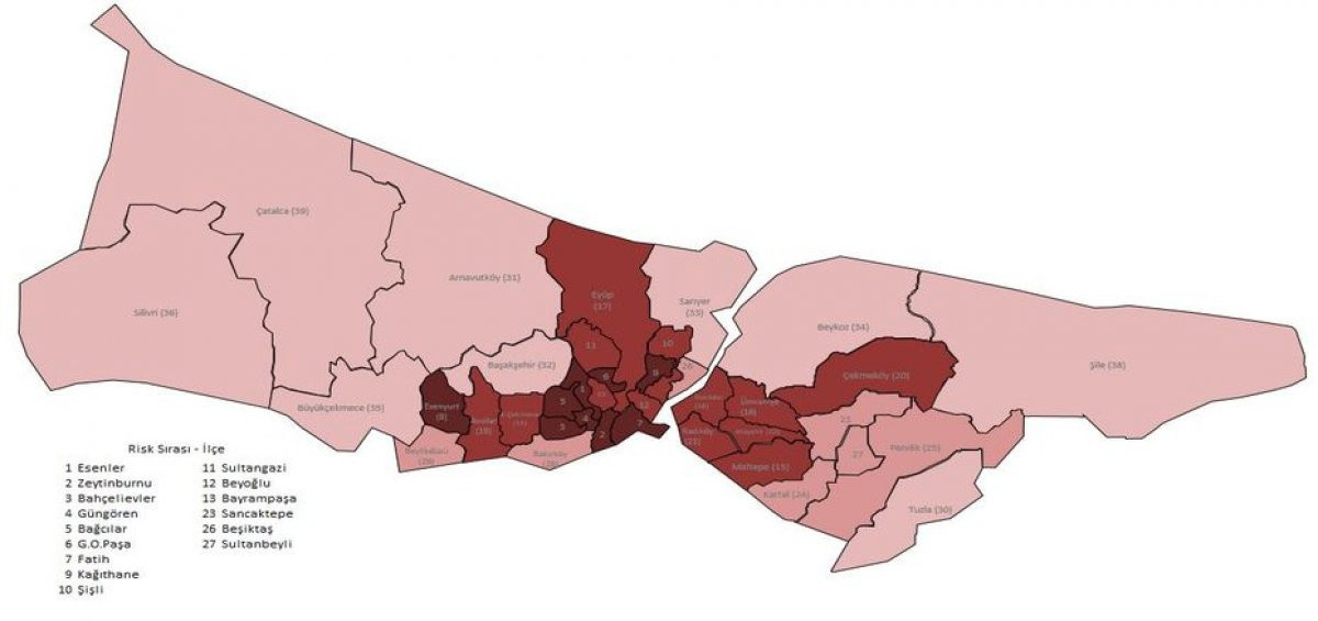 Koronada İstanbul ve Ankara'daki en riskli ilçeler - Resim: 1