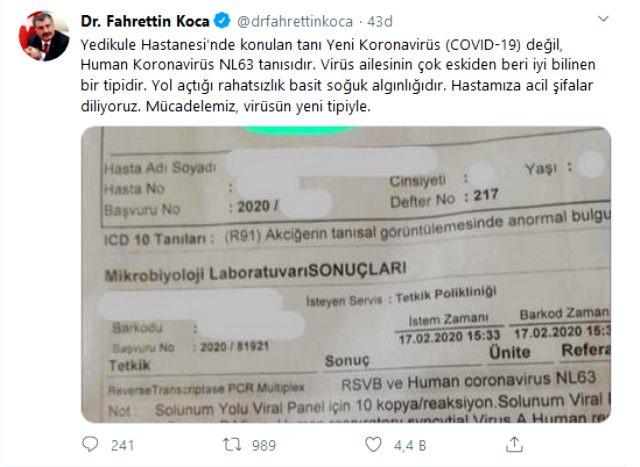 İstanbul’da Corona virüsü paniği! Bakan Koca’dan açıklama geldi - Resim: 1