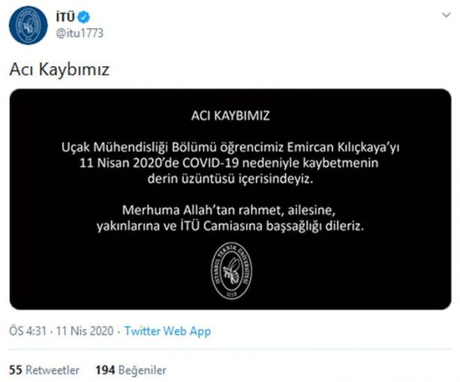 İTÜ son sınıf öğrencisi Emircan Kılıçkaya koronavirüsten hayatını kaybetti - Resim: 2