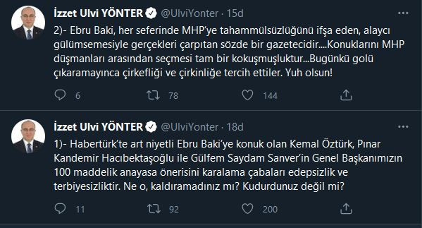 MHP'den Habertürk Sunucusu Ebru Baki'ye Şok Tepki: Edepsiz, Kudurmuş - Resim: 1