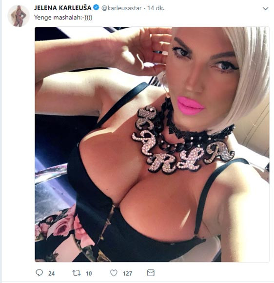 Jelena Karleusa'dan olay paylaşım: Yenge maşallah - Resim: 1
