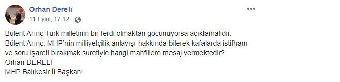 Arınç'ı hedef alan MHP'li isim görevden alındı - Resim: 4
