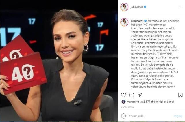 Jülide Ateş, Gain TV'ye Veda Etti - Resim: 1