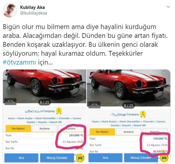 Kubilay Aka, hayalindeki arabanın fotoğrafını paylaşarak isyan etti! - Resim: 1