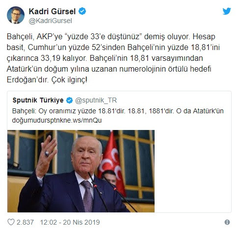 Kadri Gürsel: Bahçeli’nin örtülü hedefi Erdoğan’dır - Resim: 1