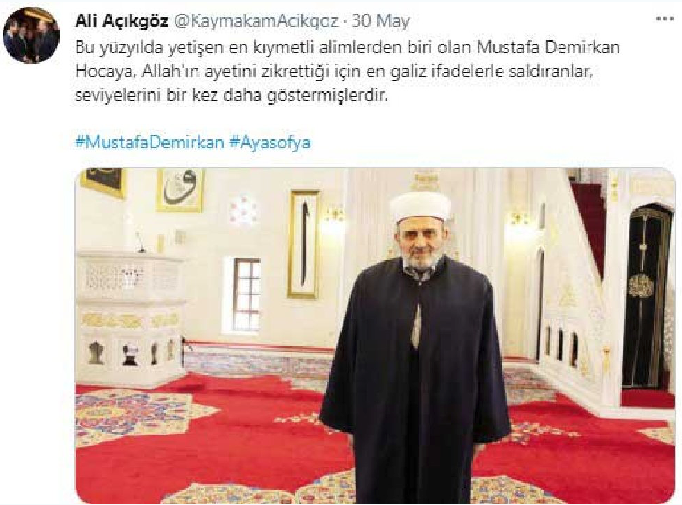 Kaymakamdan Atatürk'e Lanet Okuyan İmama Destek Açıklaması - Resim: 1