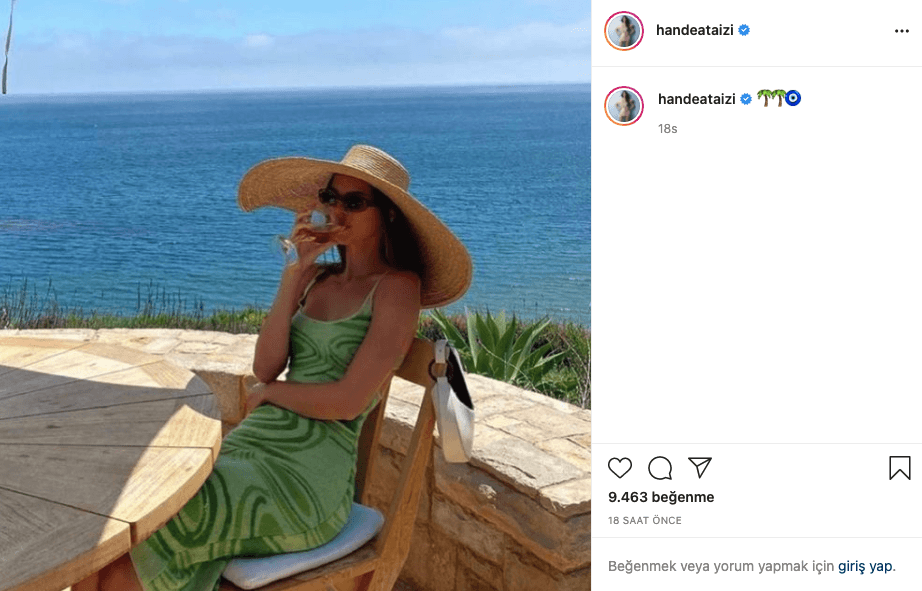 Hande Ataizi Kendall Jenner'ı Kendisi Gibi Paylaştı: Alay Konusu Oldu - Resim: 1