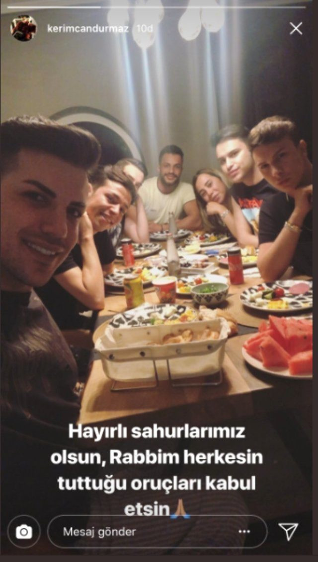 Kerimcan Durmaz'ın sahur fotoğrafına tepki! - Resim: 1