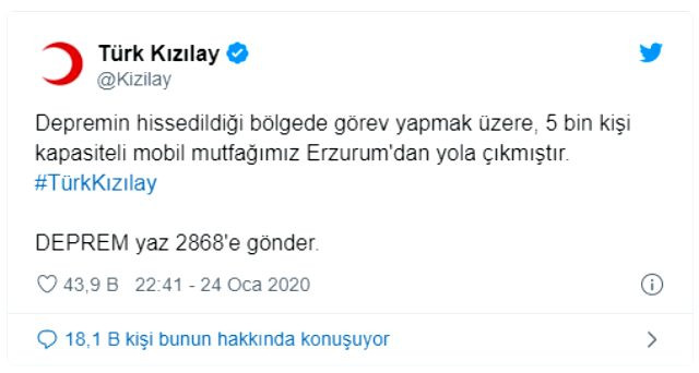 Kızılay Başkanı Kınık deprem sonrası bağış talep etti! Tepkiler gelince paylaşımı sildi - Resim: 2