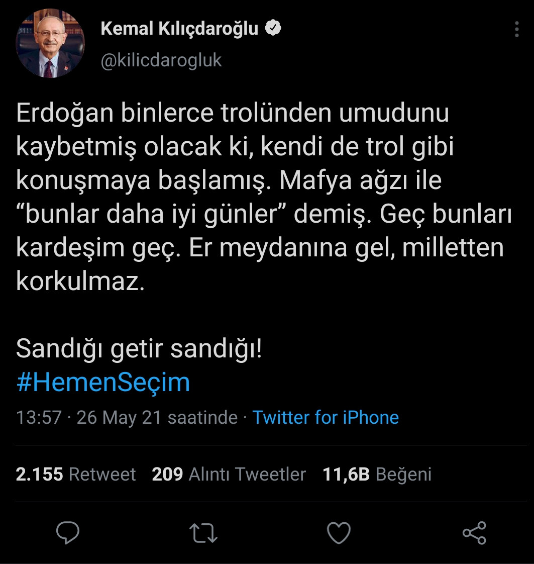Kılıçdaroğlu'ndan Erdoğan'a: Geç Bunları, Sandığı Getir - Resim: 1