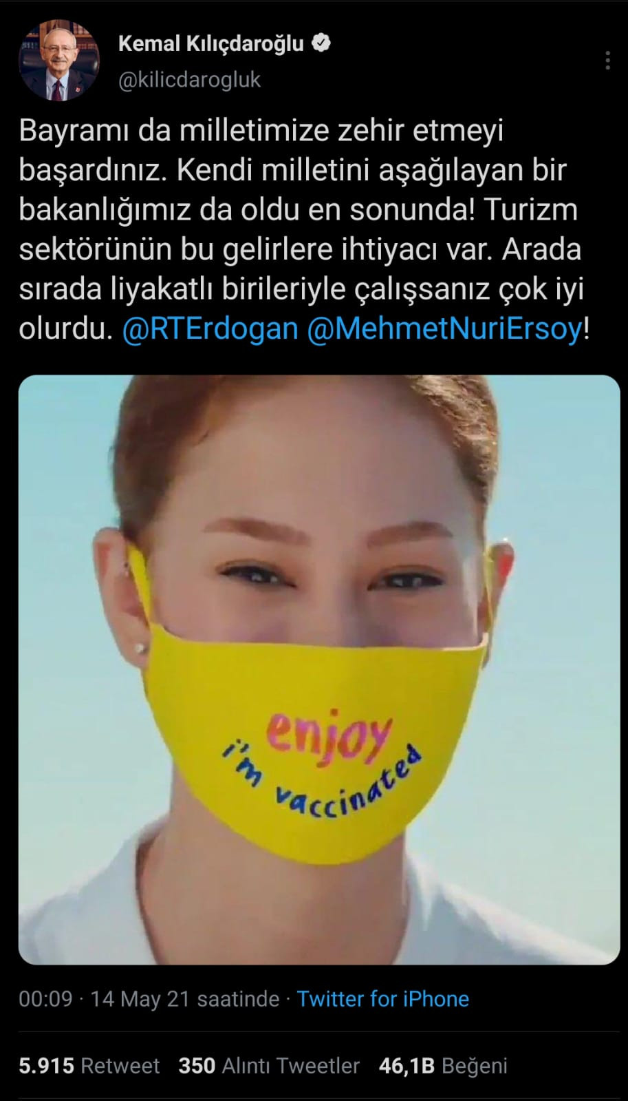 Skandal Reklama Kılıçdaroğlu'ndan Tepki: Kendi Milletini Aşağılayan Bakanlık... - Resim: 1