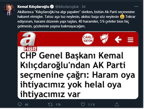 Kemal Kılıçdaroğlu A Haber'in Gafını Yakaladı: Gözlerinin Yaşına Bakmayacağım! - Resim: 1