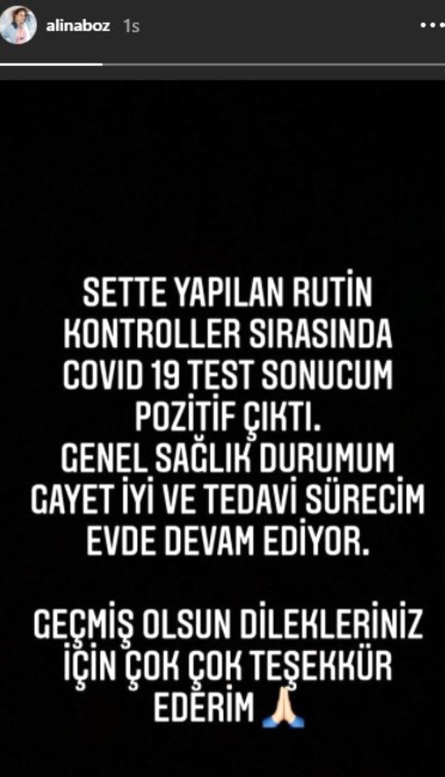 Koronavirüse yakalanan Aşk 102 oyuncusu Alina Boz'dan ilk açıklama - Resim: 1