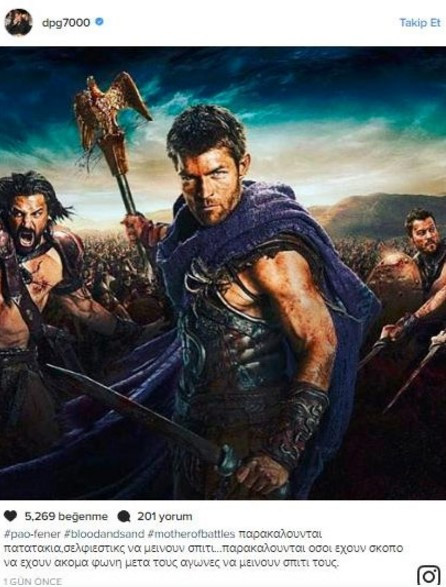 Yunan taraftarlar Fenerbahçe maçı öncesi bunu yaptı - Resim: 1