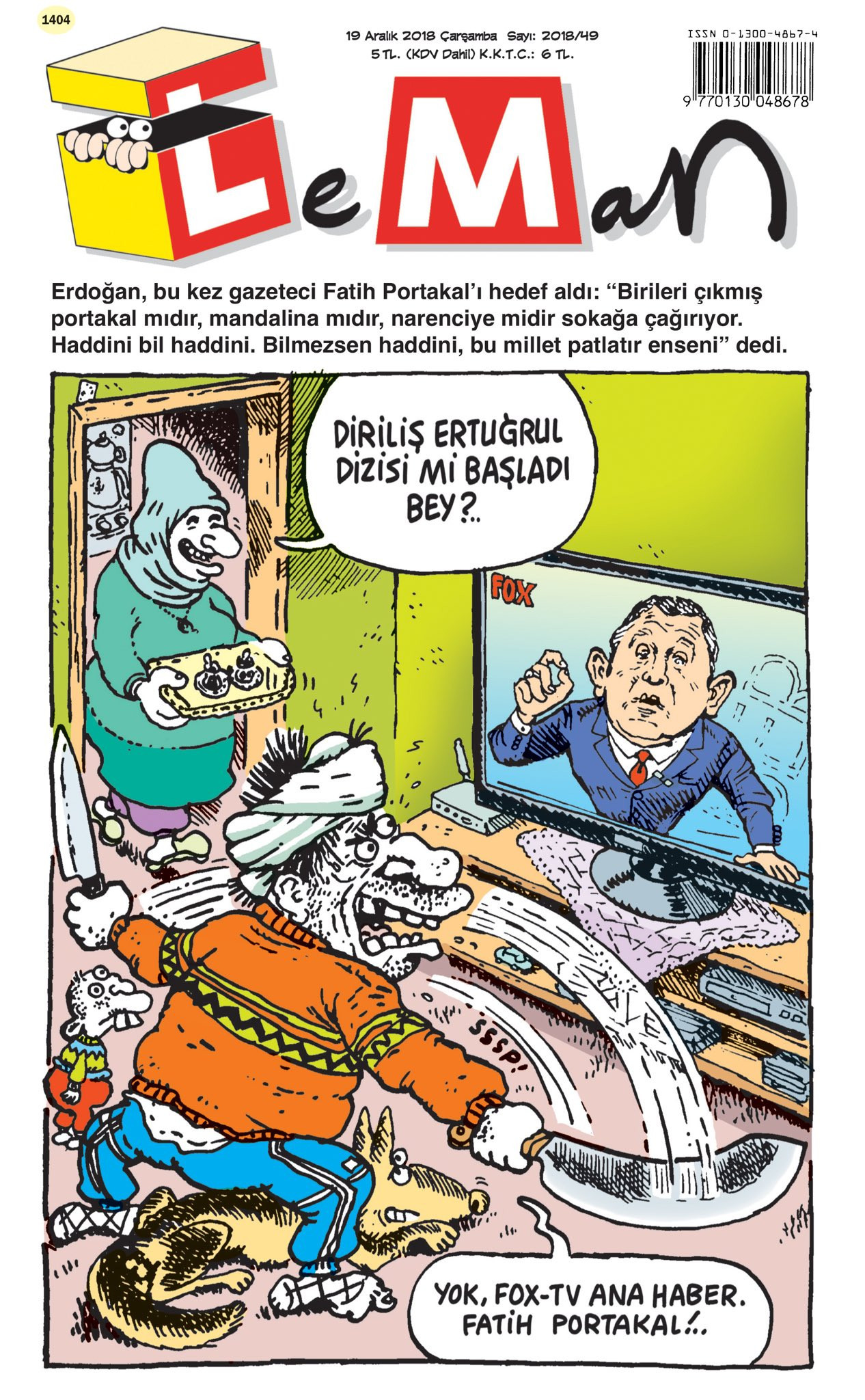 Leman dergisinden Fatih Portakal kapağı - Resim: 1