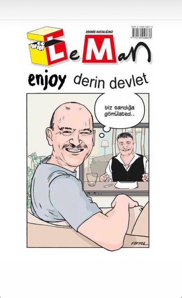 Leman'dan Dikkat Çeken Sedat Peker ve Süleyman Soylu Kapağı: Sandığa Gömülated - Resim: 1