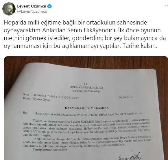 Levent Üzümcü’ye yine izin yok - Resim: 1