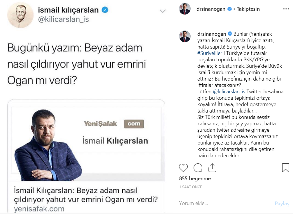Sinan Oğan’dan Yeni Şafak yazarına sert tepki: İyice azıttı sapıttı - Resim: 1